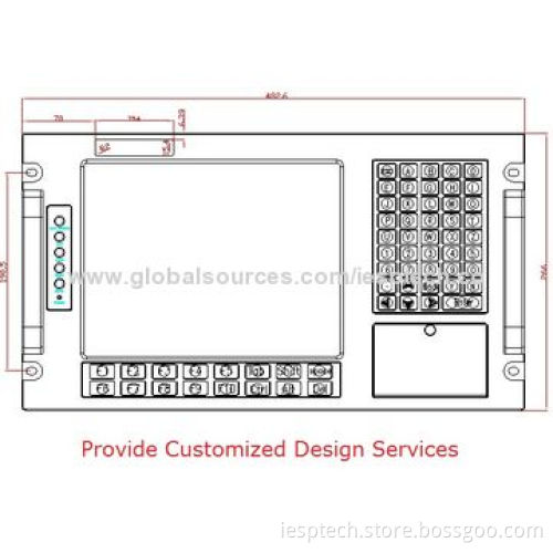 6U Rack Mount All-in-One Computer, 12.1-inch TFT LCD, On-board P7550 CPU/2GB RAM/320GB HDD, OEM/ODM